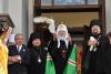 На пороге храма во имя святых мучениц Веры, Надежды, Любови и матери их Софии